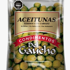Aceitunas verdes con carozo Del Gaucho